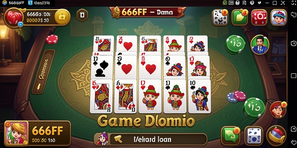 Tampilan gameplay seru Domino di 666FF.