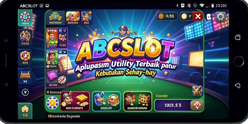 Screenshot utama ABCSLOT menampilkan antarmuka intuitif bagi pengguna.