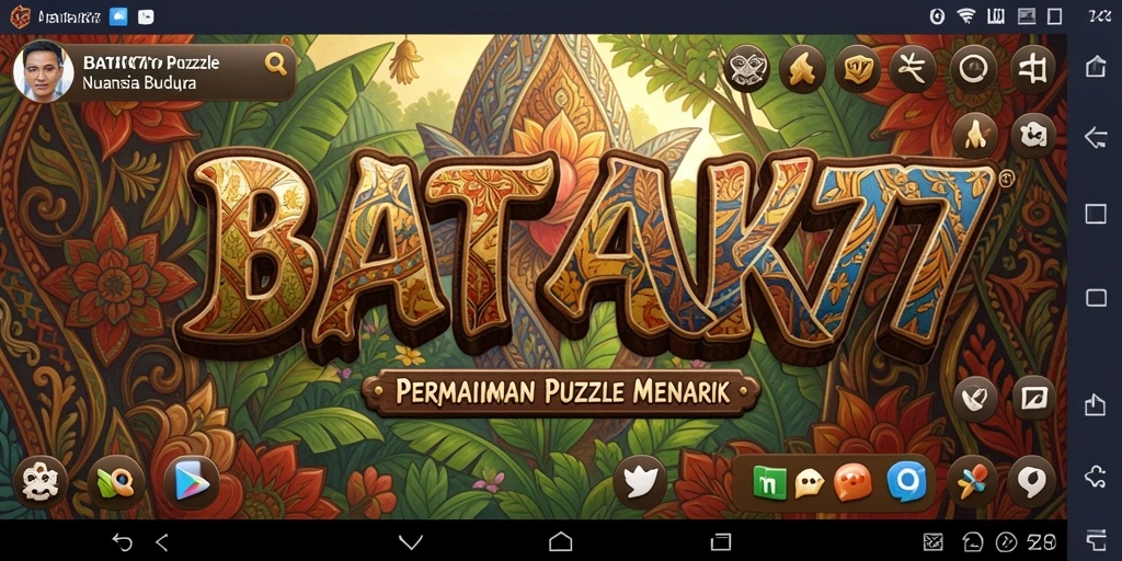 Screenshot gameplay BATIK77 menampilkan tantangan puzzle yang menarik.