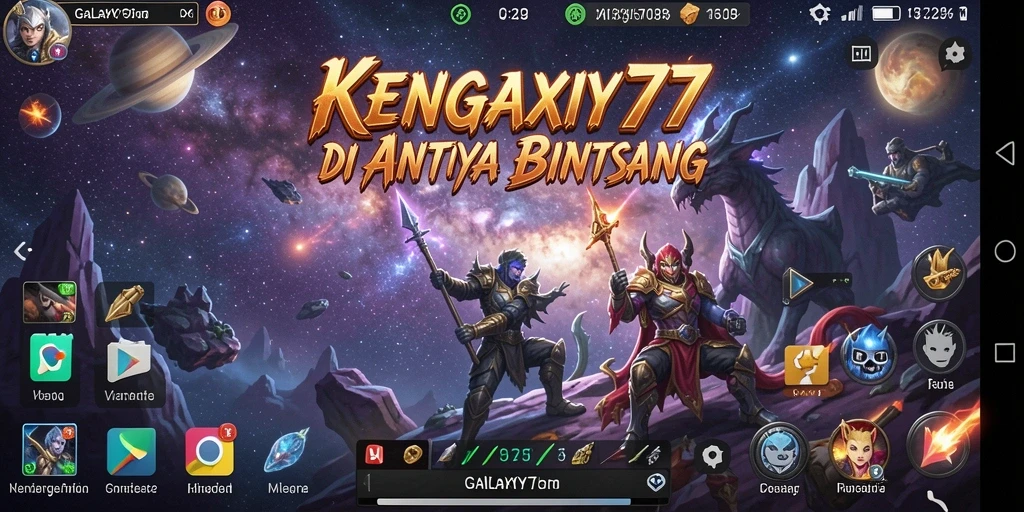 Screenshot gameplay GALAXY77 yang menyeramkan dan menegangkan.