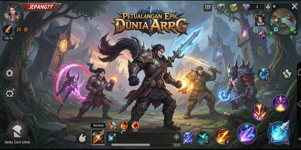 Tampilan gameplay intens dalam petualangan JEPANG77.