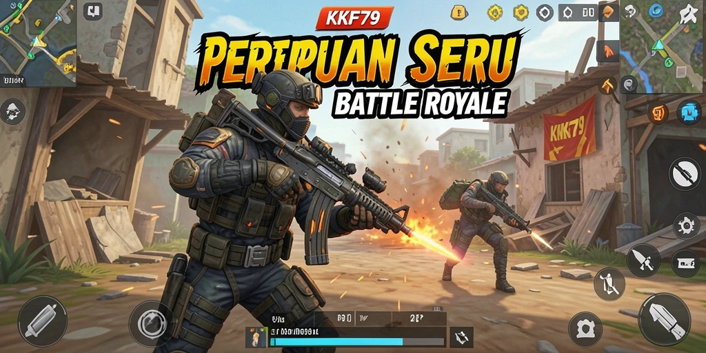 Tampilan gameplay seru dari KPK79 di medan perang Battle Royale.