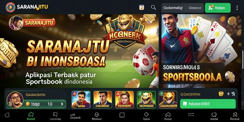 Tampilan gameplay taruhan olahraga di SARANAJITU yang menarik.