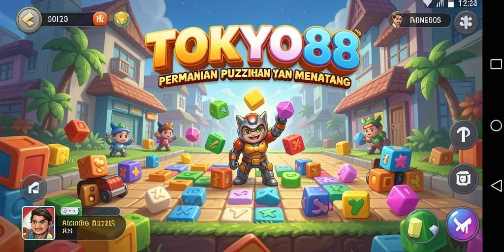 Screenshot utama TOKYO88 menampilkan gameplay seru yang menguji kecerdasan.
