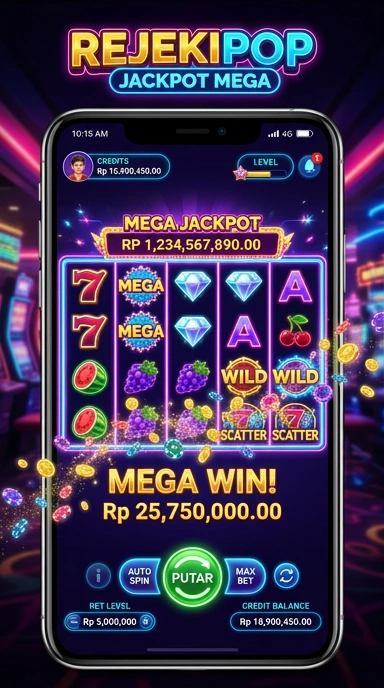 Antarmuka unduh aplikasi yang jelas di Rejekipop untuk pengguna.